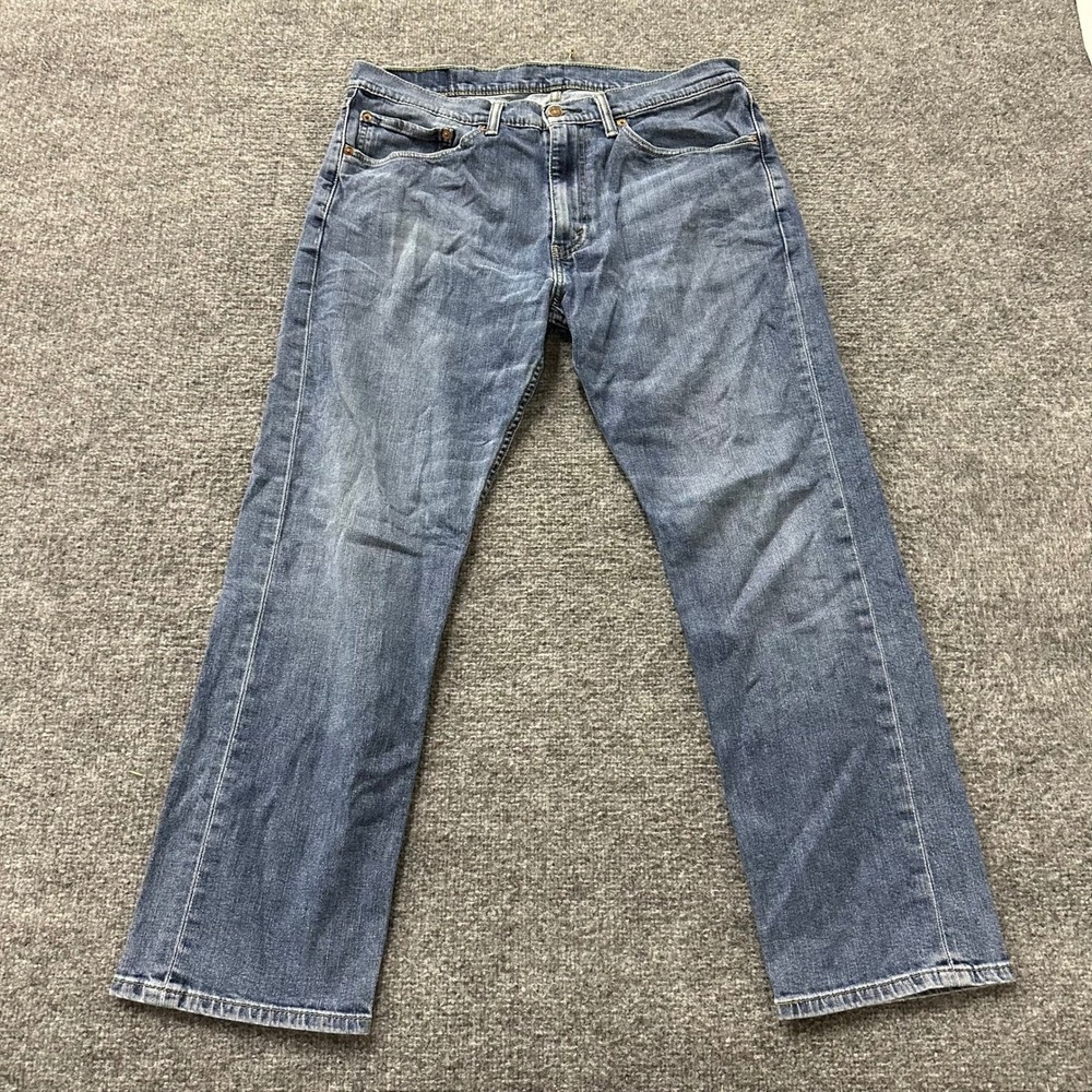 Levi's Jeans Mens Size 34x30 Blue 505 Regular Fit Straight Leg Denim Medium Wash